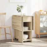 vidaXL Jedálenský stôl 115 x 70 x 75 cm Kompozitné drevo Dub sonoma – Obrázok 4