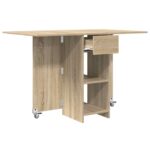 vidaXL Jedálenský stôl 115 x 70 x 75 cm Kompozitné drevo Dub sonoma – Obrázok 5
