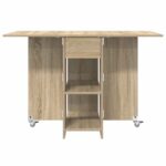 vidaXL Jedálenský stôl 115 x 70 x 75 cm Kompozitné drevo Dub sonoma – Obrázok 6