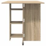 vidaXL Jedálenský stôl 115 x 70 x 75 cm Kompozitné drevo Dub sonoma – Obrázok 7