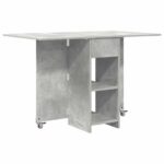 vidaXL Jedálenský stôl 115 x 70 x 75 cm Kompozitné drevo Betónovo sivá – Obrázok 2