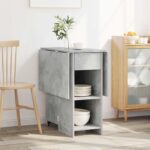 vidaXL Jedálenský stôl 115 x 70 x 75 cm Kompozitné drevo Betónovo sivá – Obrázok 4