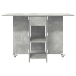 vidaXL Jedálenský stôl 115 x 70 x 75 cm Kompozitné drevo Betónovo sivá – Obrázok 6