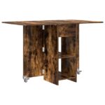 vidaXL Jedálenský stôl 115 x 70 x 75 cm Kompozitné drevo Dymový dub – Obrázok 2