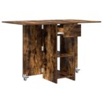 vidaXL Jedálenský stôl 115 x 70 x 75 cm Kompozitné drevo Dymový dub – Obrázok 5