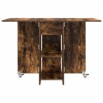 vidaXL Jedálenský stôl 115 x 70 x 75 cm Kompozitné drevo Dymový dub – Obrázok 6