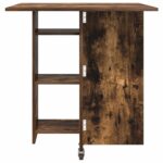 vidaXL Jedálenský stôl 115 x 70 x 75 cm Kompozitné drevo Dymový dub – Obrázok 7