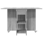 vidaXL Jedálenský stôl 115 x 70 x 75 cm Kompozitné drevo Sivý Sonoma – Obrázok 6