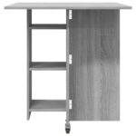 vidaXL Jedálenský stôl 115 x 70 x 75 cm Kompozitné drevo Sivý Sonoma – Obrázok 7