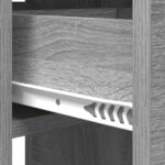 vidaXL Jedálenský stôl 115 x 70 x 75 cm Kompozitné drevo Sivý Sonoma – Obrázok 9