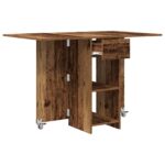 vidaXL Jedálenský stôl 115 x 70 x 75 cm Kompozitné drevo Staré drevo – Obrázok 5