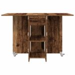 vidaXL Jedálenský stôl 115 x 70 x 75 cm Kompozitné drevo Staré drevo – Obrázok 6