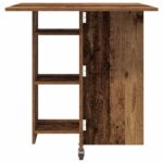 vidaXL Jedálenský stôl 115 x 70 x 75 cm Kompozitné drevo Staré drevo – Obrázok 7