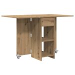 vidaXL Jedálenský stôl 115 x 70 x 75 cm Kompozitné drevo Dub artisan – Obrázok 2