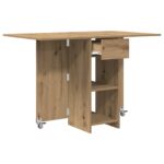 vidaXL Jedálenský stôl 115 x 70 x 75 cm Kompozitné drevo Dub artisan – Obrázok 5