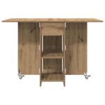 vidaXL Jedálenský stôl 115 x 70 x 75 cm Kompozitné drevo Dub artisan – Obrázok 6