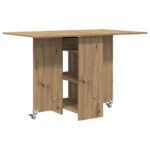 vidaXL Jedálenský stôl 115 x 70 x 75 cm Kompozitné drevo Dub artisan – Obrázok 8