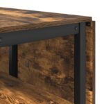 vidaXL Jedálenský stôl 122 x 80 x 76,5 cm Kompozitné drevo Dymový dub – Obrázok 8