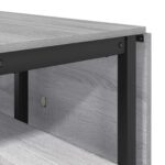 vidaXL Jedálenský stôl 122 x 80 x 76,5 cm Kompozitné drevo Sivý Sonoma – Obrázok 8