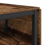 vidaXL Jedálenský stôl 122 x 80 x 76,5 cm Kompozitné drevo Staré drevo – Obrázok 8