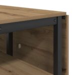 vidaXL Jedálenský stôl 122 x 80 x 76,5 cm Kompozitné drevo Dub artisan – Obrázok 8