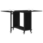 vidaXL Skladací jedálenský stôl s kolieskami 130 x 80 x 76,5 cm – Obrázok 3