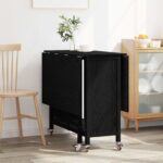 vidaXL Skladací jedálenský stôl s kolieskami 130 x 80 x 76,5 cm – Obrázok 4