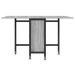 vidaXL Skladací jedálenský stôl s kolieskami 130 x 80 x 76,5 cm – Obrázok 5