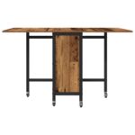 vidaXL Skladací jedálenský stôl s kolieskami 130 x 80 x 76,5 cm – Obrázok 5