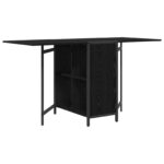 vidaXL Jedálenský stôl 144 x 60 x 75 cm Kompozitné drevo Čierny dub – Obrázok 2