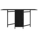 vidaXL Jedálenský stôl 144 x 60 x 75 cm Kompozitné drevo Čierny dub – Obrázok 5