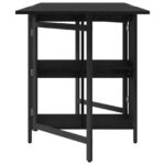 vidaXL Jedálenský stôl 144 x 60 x 75 cm Kompozitné drevo Čierny dub – Obrázok 6