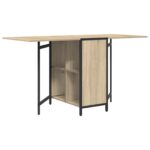 vidaXL Jedálenský stôl 144 x 60 x 75 cm Kompozitné drevo Dub sonoma – Obrázok 2