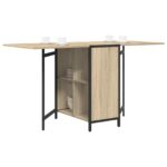 vidaXL Jedálenský stôl 144 x 60 x 75 cm Kompozitné drevo Dub sonoma – Obrázok 3