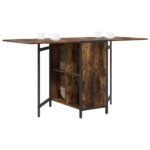 vidaXL Jedálenský stôl 144 x 60 x 75 cm Kompozitné drevo Dymový dub – Obrázok 3
