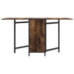 vidaXL Jedálenský stôl 144 x 60 x 75 cm Kompozitné drevo Dymový dub – Obrázok 5