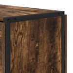 vidaXL Jedálenský stôl 144 x 60 x 75 cm Kompozitné drevo Dymový dub – Obrázok 8