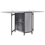 vidaXL Jedálenský stôl 144 x 60 x 75 cm Kompozitné drevo Sivý Sonoma – Obrázok 3