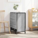 vidaXL Jedálenský stôl 144 x 60 x 75 cm Kompozitné drevo Sivý Sonoma – Obrázok 4