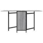 vidaXL Jedálenský stôl 144 x 60 x 75 cm Kompozitné drevo Sivý Sonoma – Obrázok 5