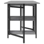 vidaXL Jedálenský stôl 144 x 60 x 75 cm Kompozitné drevo Sivý Sonoma – Obrázok 6