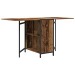 vidaXL Jedálenský stôl 144 x 60 x 75 cm Kompozitné drevo Staré drevo – Obrázok 2