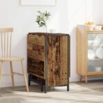 vidaXL Jedálenský stôl 144 x 60 x 75 cm Kompozitné drevo Staré drevo – Obrázok 4