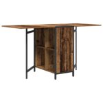 vidaXL Jedálenský stôl 144 x 60 x 75 cm Kompozitné drevo Staré drevo – Obrázok 7