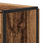 vidaXL Jedálenský stôl 144 x 60 x 75 cm Kompozitné drevo Staré drevo – Obrázok 8