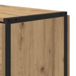vidaXL Jedálenský stôl 144 x 60 x 75 cm Kompozitné drevo Dub artisan – Obrázok 8