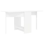 vidaXL Jedálenský stôl 138 x 70 x 73,5 cm Kompozitné drevo Biela – Obrázok 7