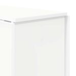 vidaXL Jedálenský stôl 138 x 70 x 73,5 cm Kompozitné drevo Biela – Obrázok 8