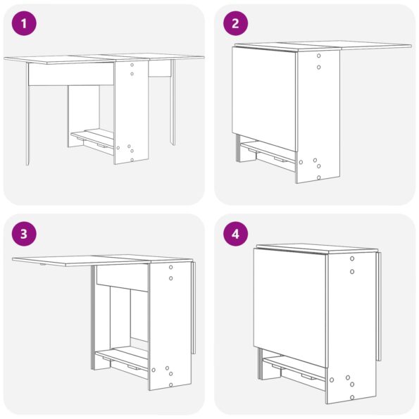 vidaXL Jedálenský stôl 138 x 70 x 73,5 cm Kompozitné drevo – Obrázok 9