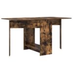 vidaXL Jedálenský stôl 138 x 70 x 73,5 cm Kompozitné drevo Dymový dub – Obrázok 2
